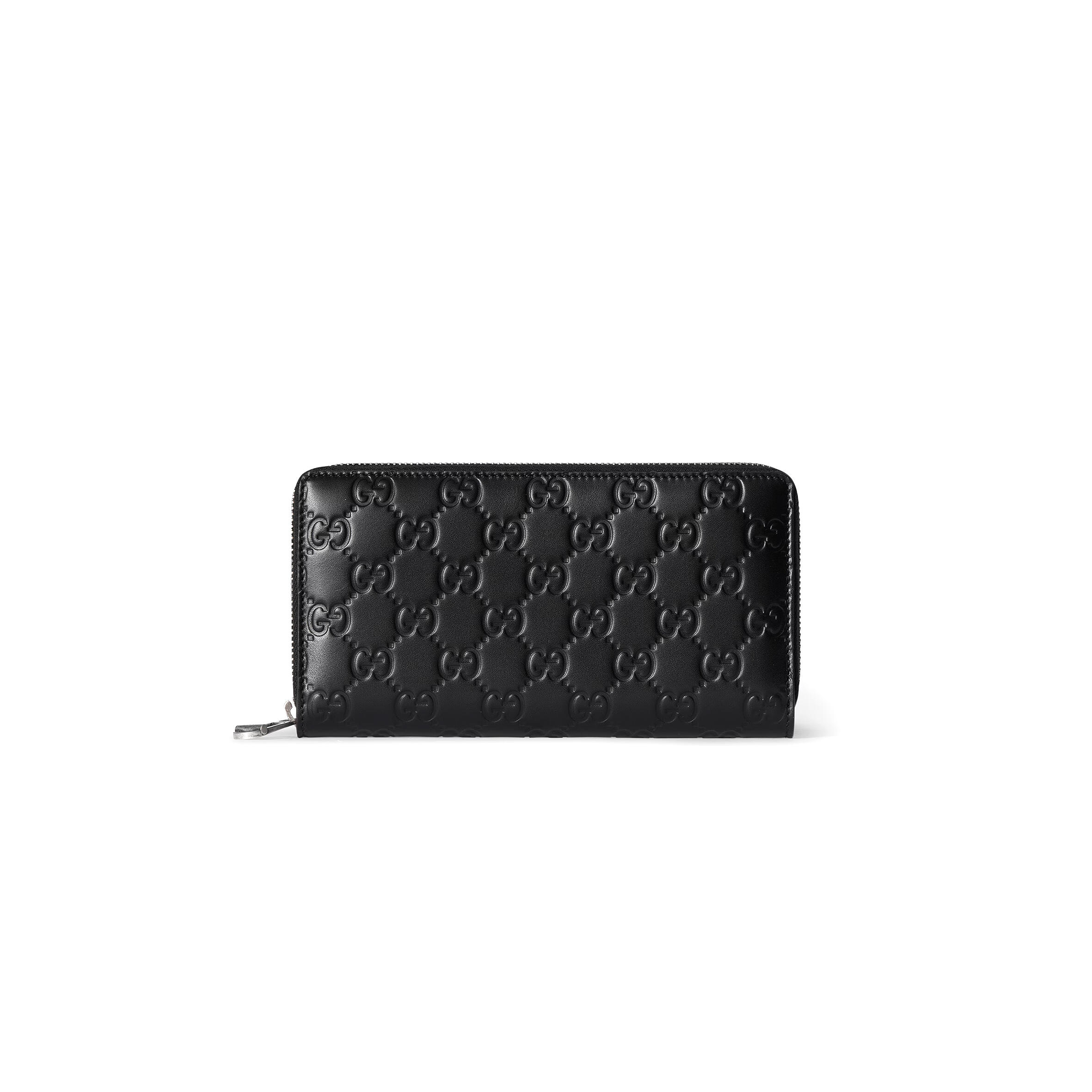 GUCCI GG EMBLEM ZIP AROUND WALLET 860868 (19*10.5*2.5cm)